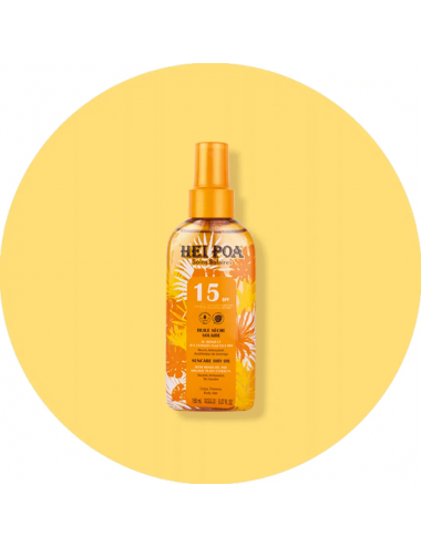 Hei Poa Huile Sèche au Monoï SPF 15 Parfum Tiaré – 150 ml