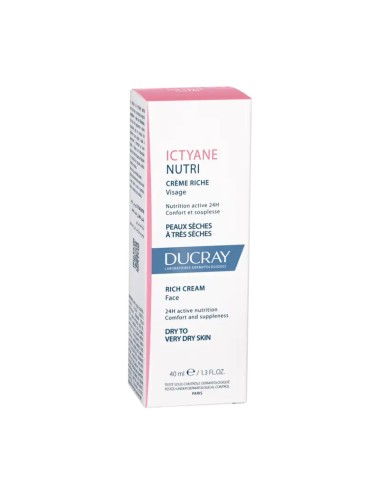 DUCRAY ICTYANE NUTRI – Crème Riche Visage (40 ml)