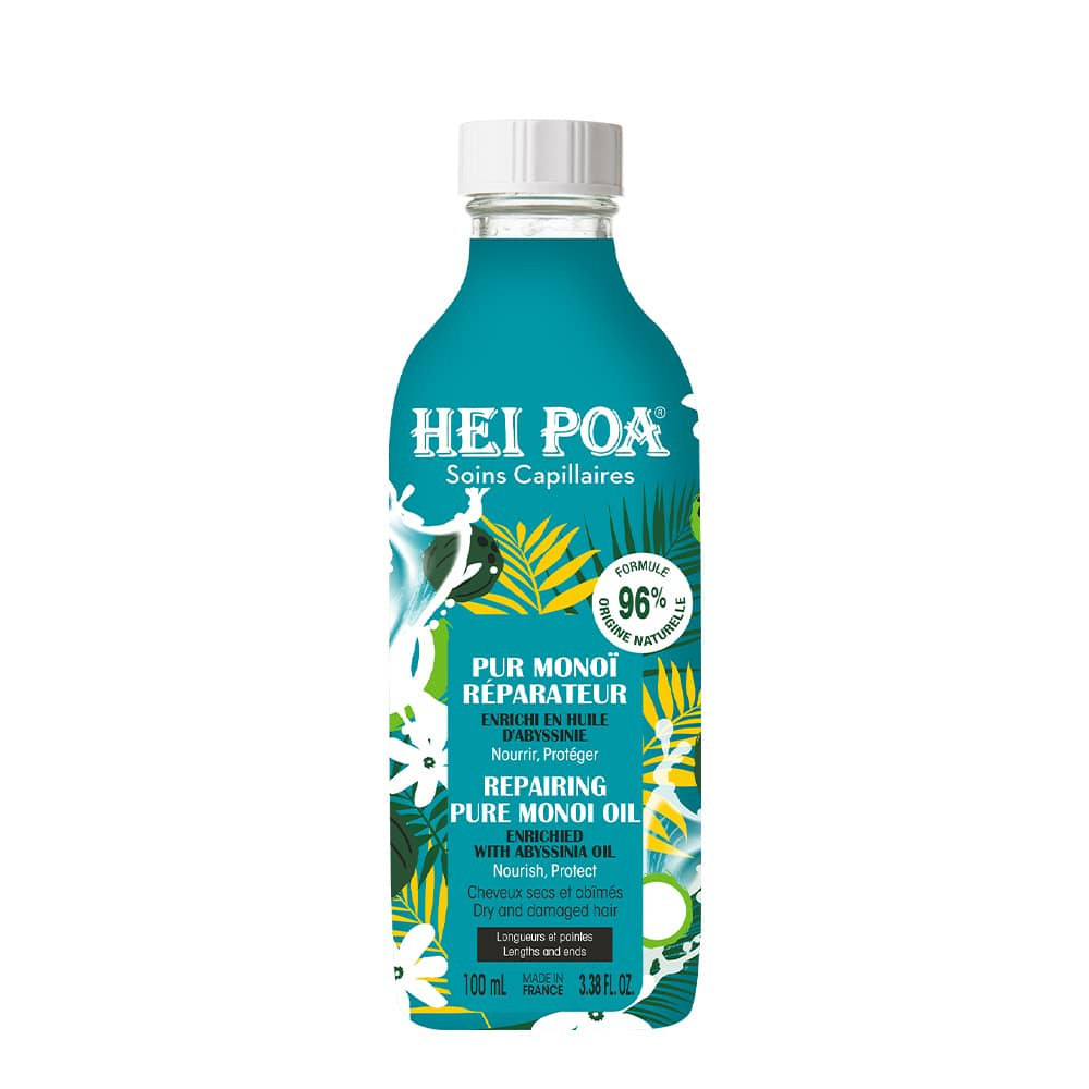 Hei Poa Pur Monoï Réparateur Cheveux Secs et Abîmés – 100 ml