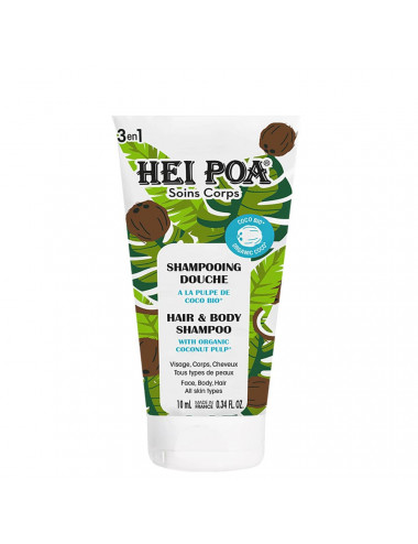 Hei Poa Shampooing Douche à la Pulpe de Coco Bio – 150 ml