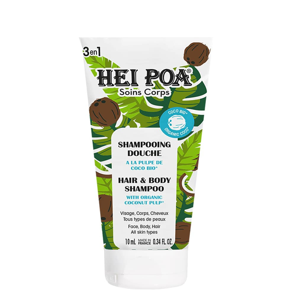 Hei Poa Shampooing Douche à la Pulpe de Coco Bio – 150 ml