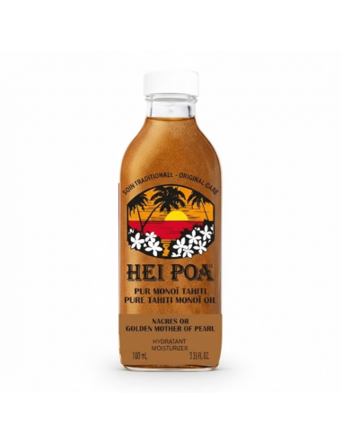 Hei Poa Monoï de Tahiti aux Nacres Or – 100 ml