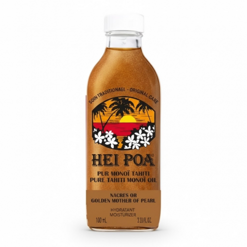 Hei Poa Monoï de Tahiti aux Nacres Or – 100 ml