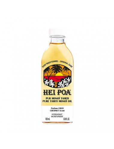 Hei Poa Pur Monoï de Tahiti au Parfum de Coco – 100 ml