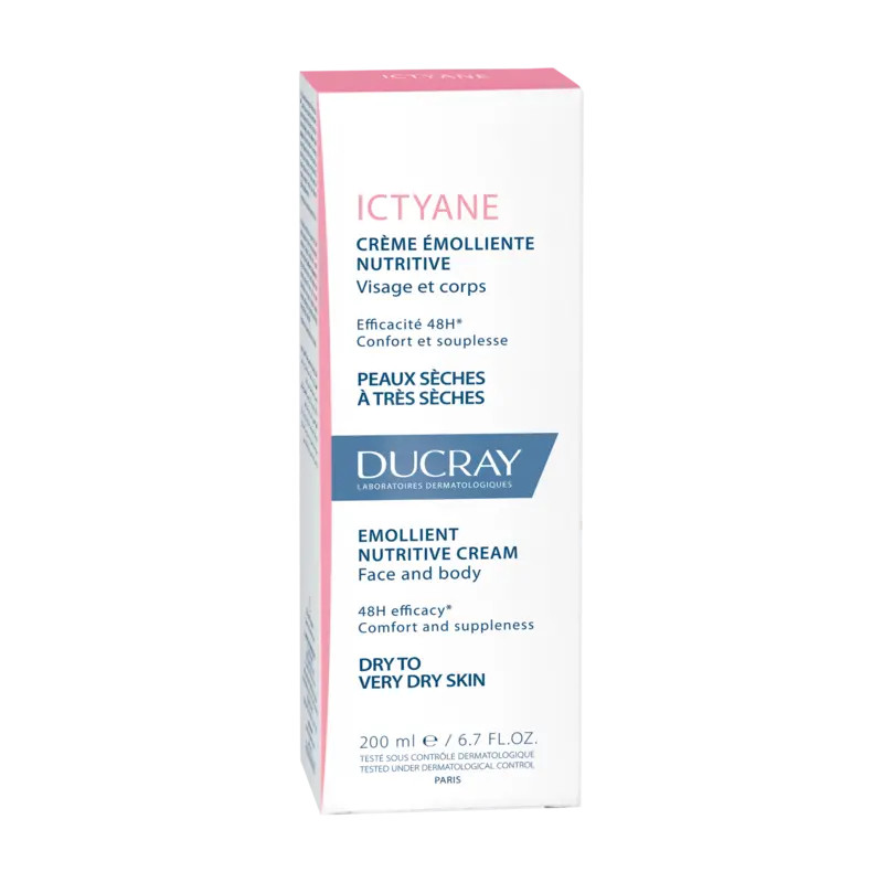DUCRAY ICTYANE – Crème Émolliente Nutritive (200 ml)