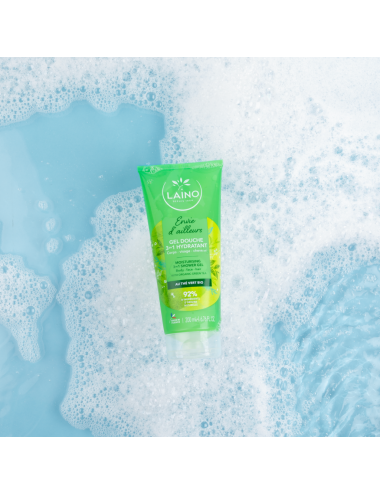 Laino Gel Douche 3-en-1 Envie d'Ailleurs au Thé Vert Bio – 200 ml