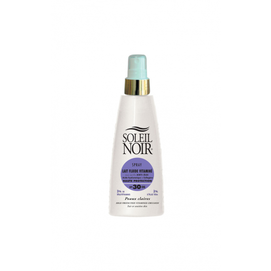 Soleil noir spray lait fluide vitaminée SPF30 150ml Soleil noir spray lait fluide vitaminée SPF30 150ml