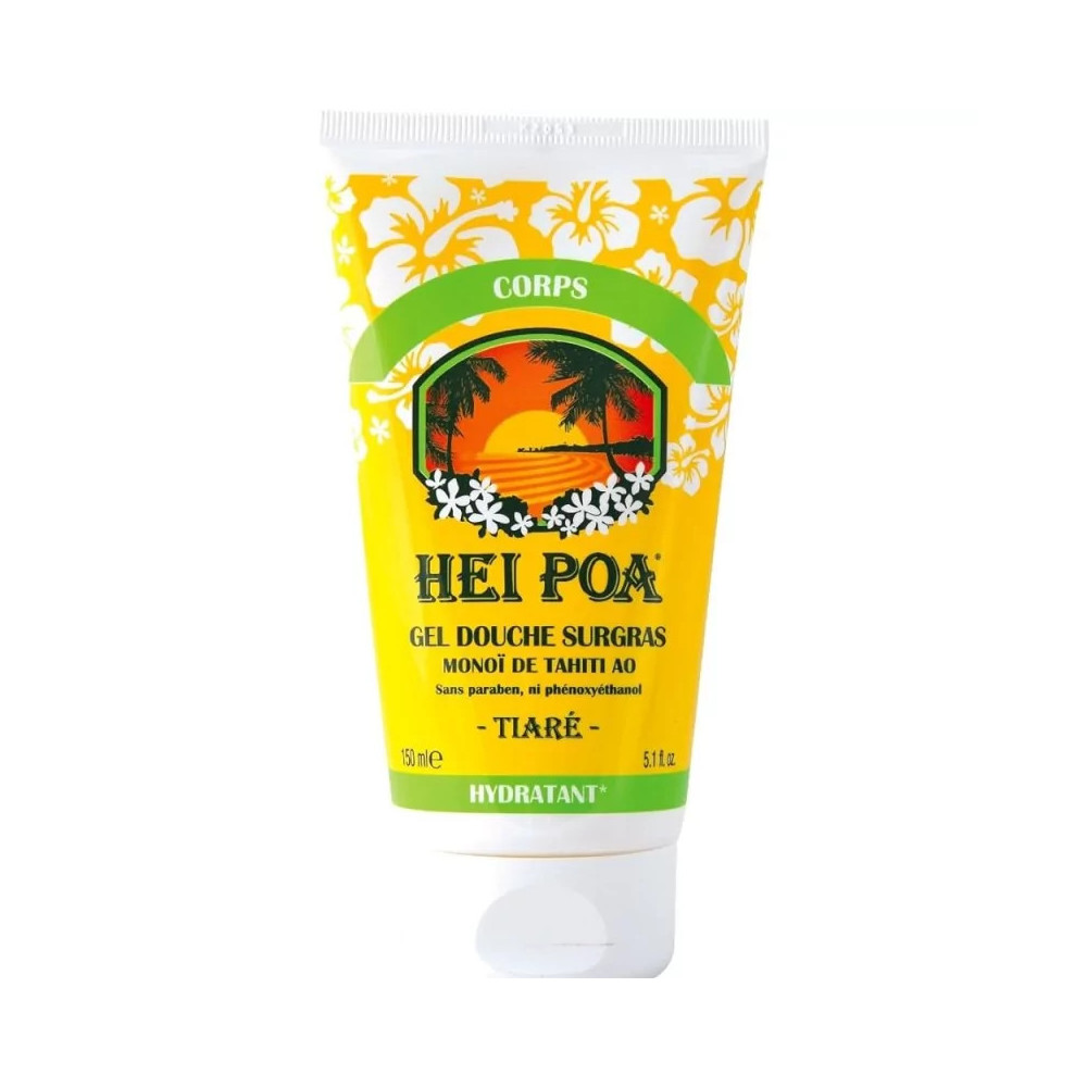 Hei Poa Gel Douche Surgras au Parfum de Tiaré – 150 ml