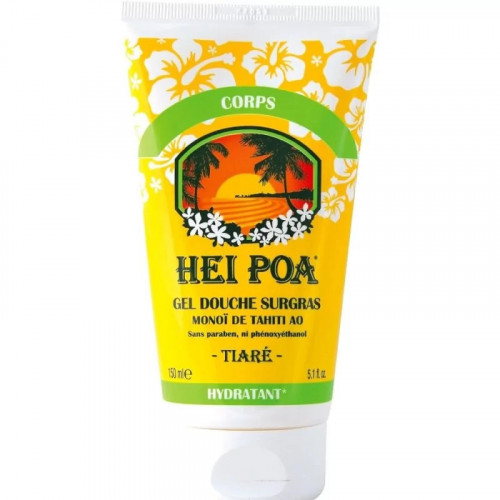 Hei Poa Gel Douche Surgras au Parfum de Tiaré – 150 ml