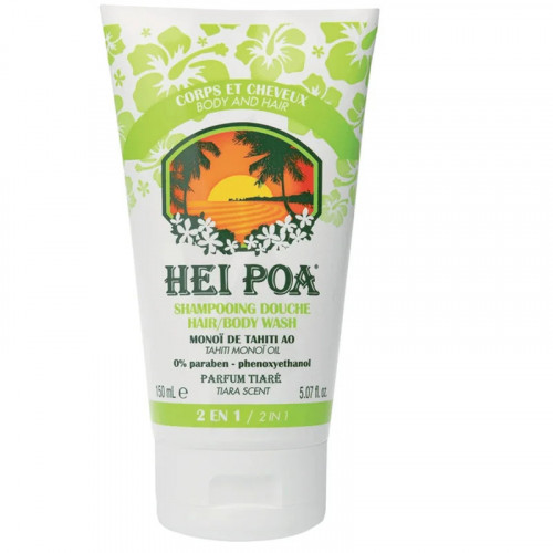 Hei Poa Shampooing Douche Corps et Cheveux au Tiaré – 150 ml