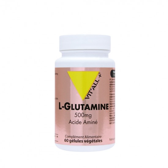 Vitall+ l-glutamine 500mg 60 gélules Vitall+ l-glutamine 500mg 60 gélules