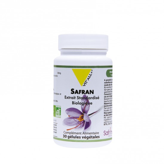 Vitall+ safran bio 30mg 30 gélules Vitall+ safran bio 30mg 30 gélules