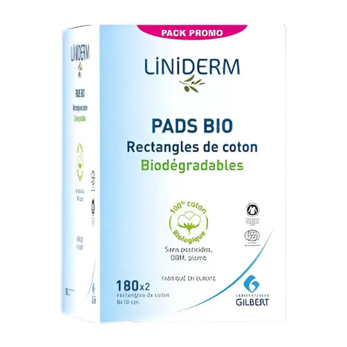 Gilbert Pack Duo Pureté Bio – 360 Pads (2 x 180 Unités)
