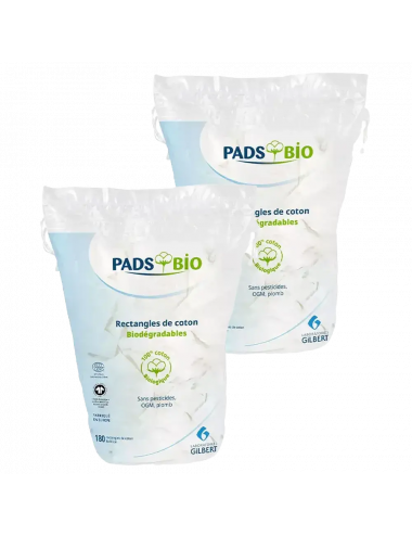 Gilbert Pack Duo Pureté Bio – 360 Pads (2 x 180 Unités)
