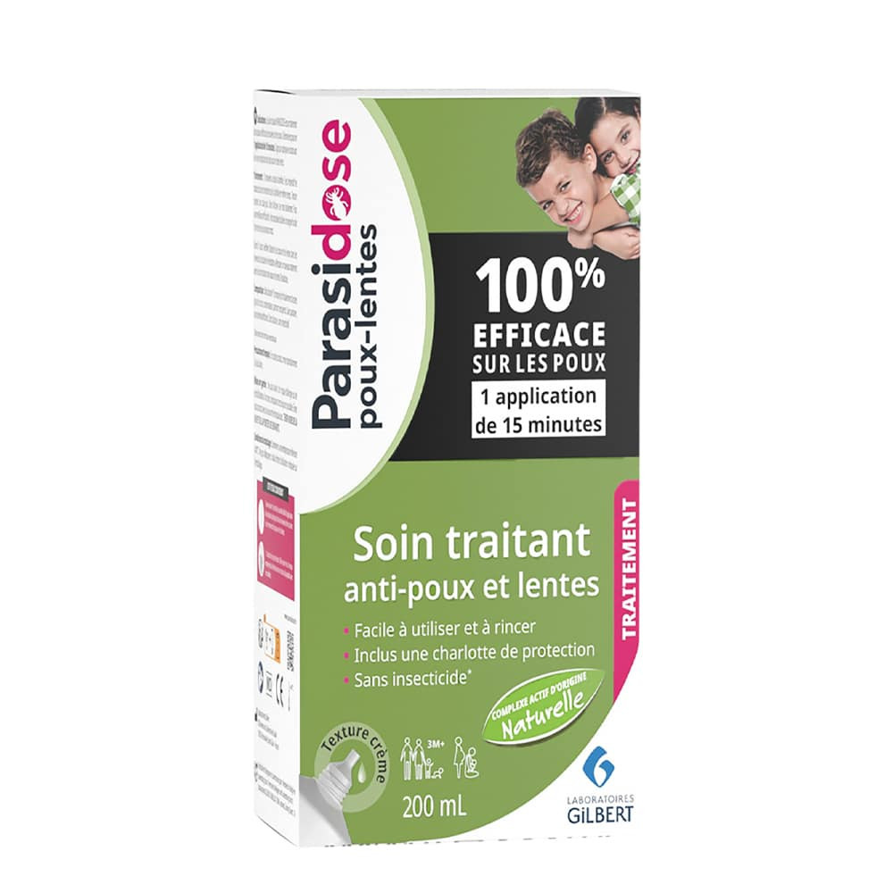 Parasidose Soin Traitant Poux & Lentes +3 mois – 200 ml