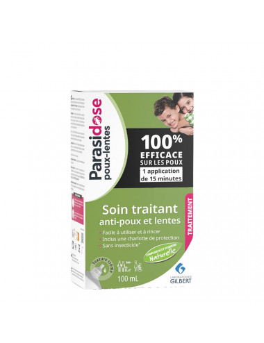 Parasidose Soin Traitant Poux & Lentes +3 mois – 100 ml