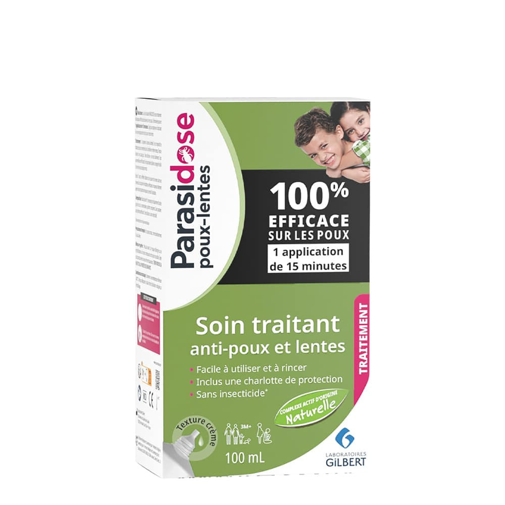 Parasidose Soin Traitant Poux & Lentes +3 mois – 100 ml