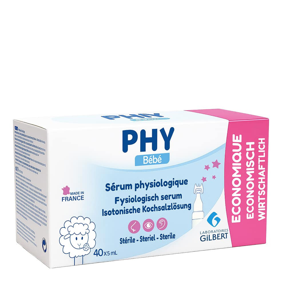 Gilbert Sérum Physiologique Physiodose – 40 Unidoses de 5 ml