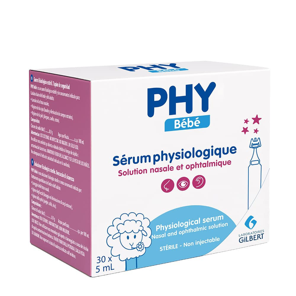 Gilbert Sérum Physiologique Physiodose – 30 Unidoses de 5 ml