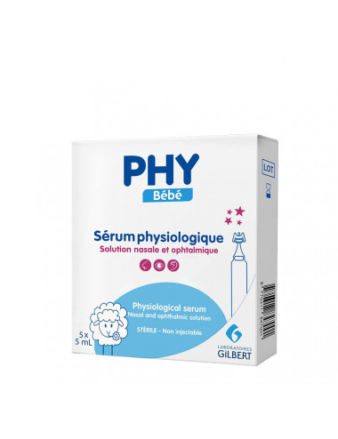Gilbert Sérum Physiologique Physiodose – 5 Unidoses de 5 ml