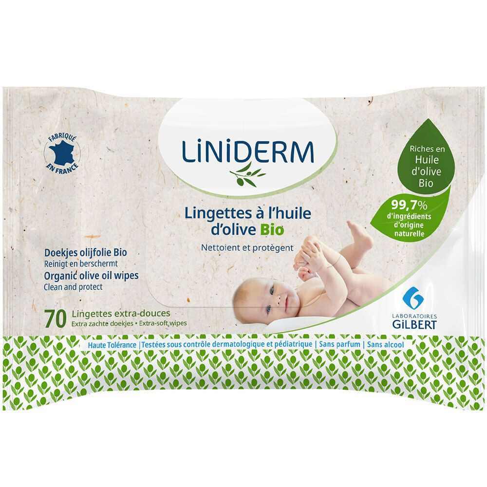 Gilbert Lingettes à l'Huile d'Olive BIO Extra Douces