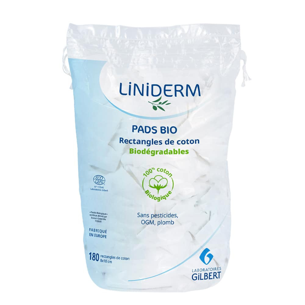 Gilbert Bio Pads Cotons BIO Certifiés GOTS – 180 Unités