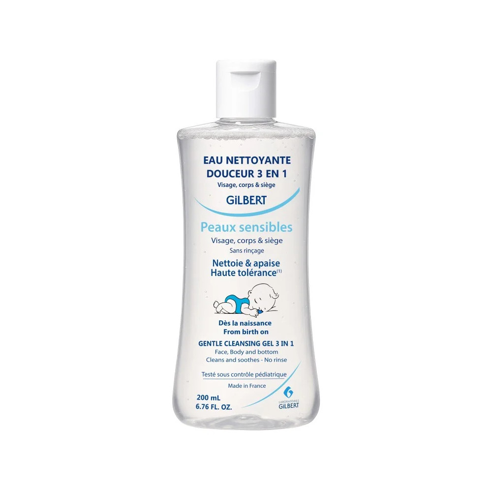Gilbert Eau Nettoyante Douceur 3 en 1 – 200 ml