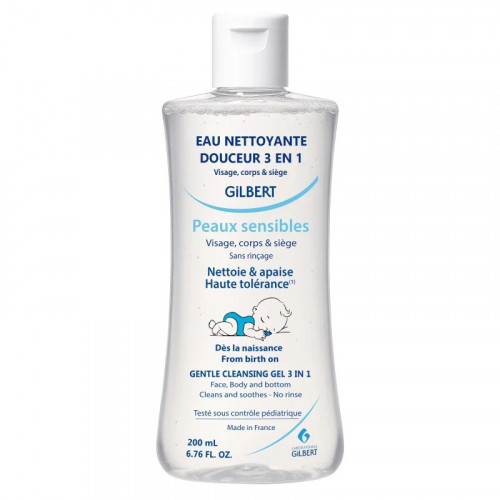 Gilbert Eau Nettoyante Douceur 3 en 1 – 200 ml