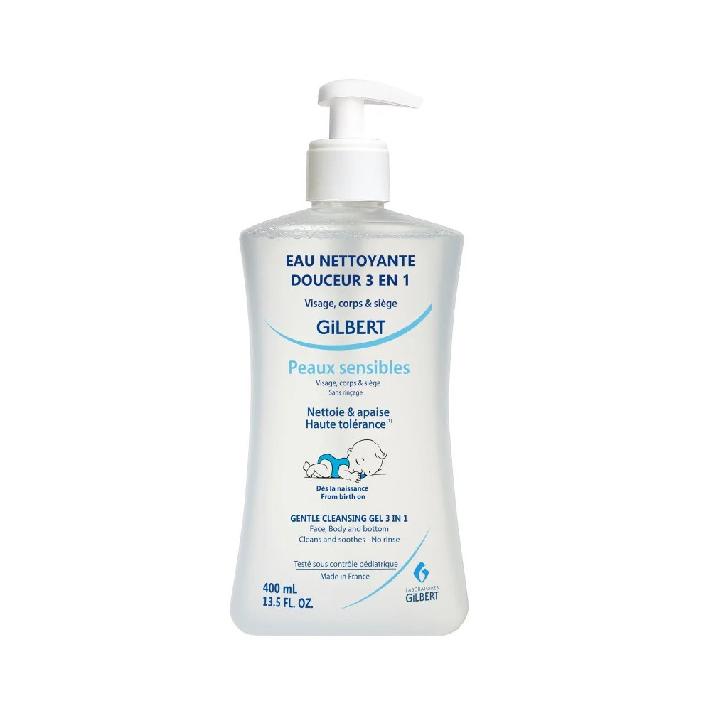 Gilbert Eau Nettoyante Douceur 3 en 1 – 400 ml