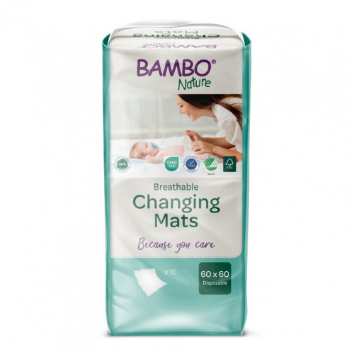 Bambo Nature – Tapis de change (Alèse) 60x60 cm