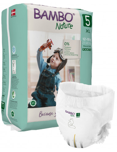 Bambo Nature – Couches-culottes d'apprentissage Taille 5 (12-18 kg)