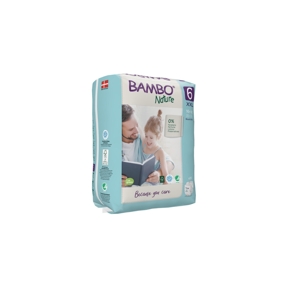 Bambo Nature – Couche Bébé Taille 6 (16+ kg) 40 Unités