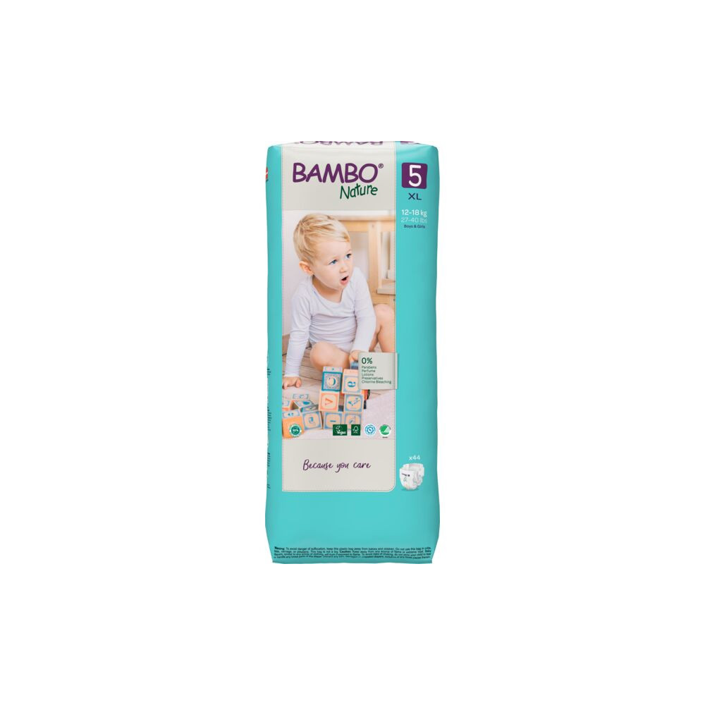 Bambo Nature – Couche Bébé Taille 5 (12-18 kg) 44 Unités