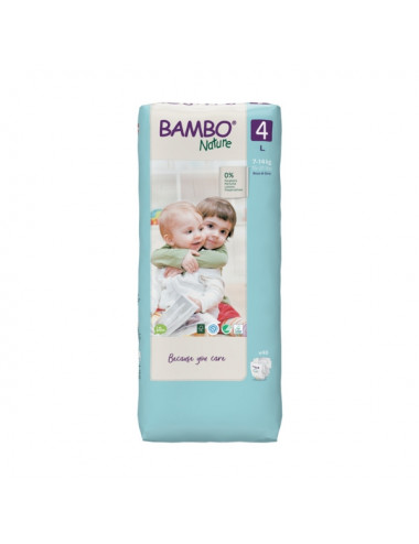 Bambo Nature – Couche Bébé Taille 4 (7-14 kg) 48 Unités
