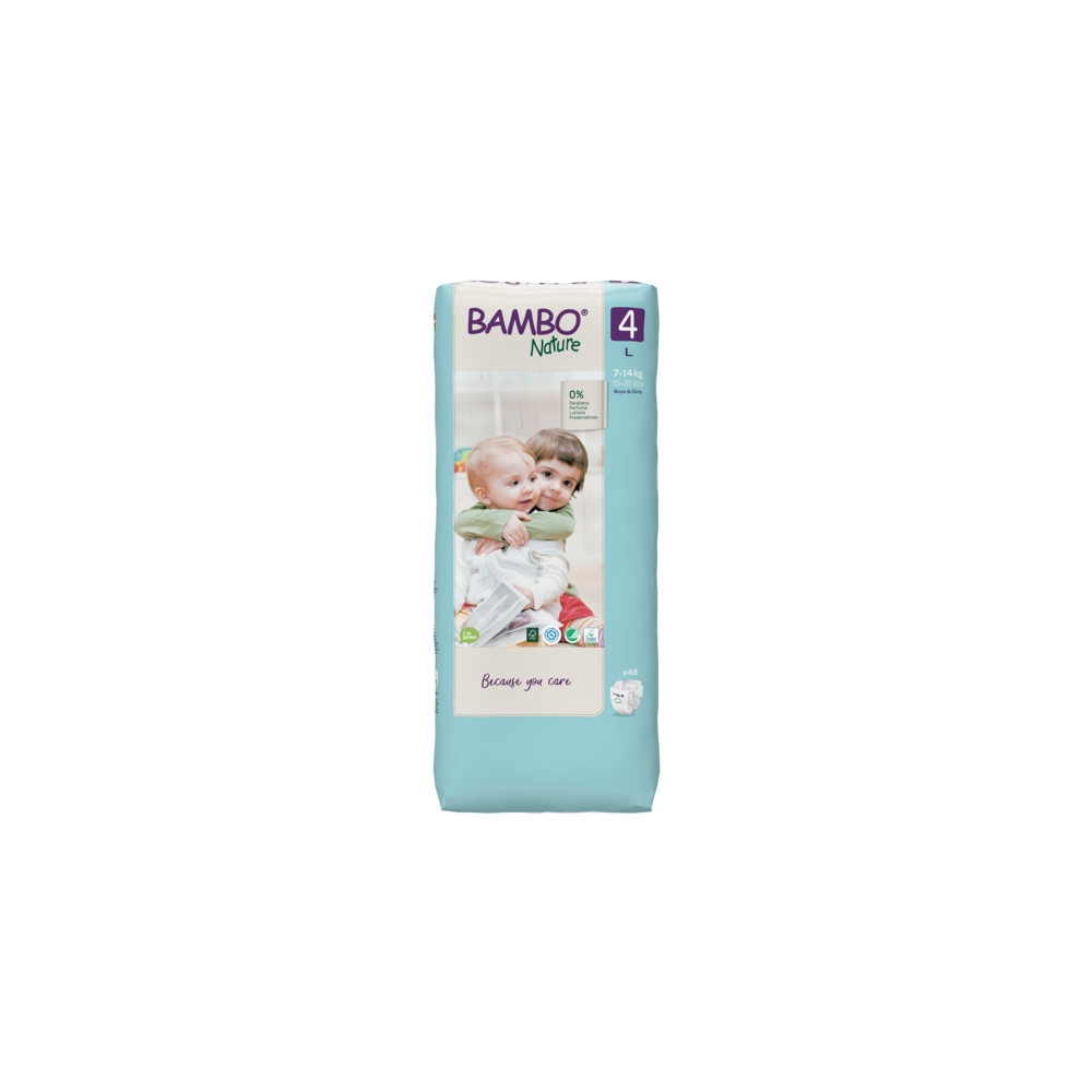 Bambo Nature – Couche Bébé Taille 4 (7-14 kg) 48 Unités
