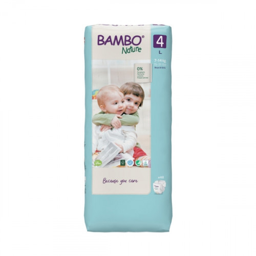 Bambo Nature – Couche Bébé Taille 4 (7-14 kg) 48 Unités