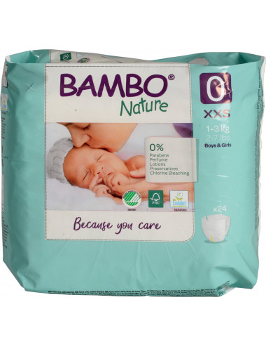 Bambo Nature – Couche Bébé Taille 0 (1-3 kg)