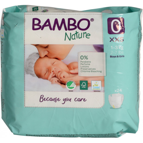 Bambo Nature – Couche Bébé Taille 0 (1-3 kg)