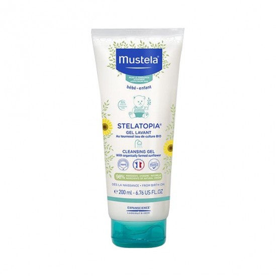 Mustela gel lavant stelatopia au tournesol bio 200ml Mustela gel lavant stelatopia au tournesol bio 200ml