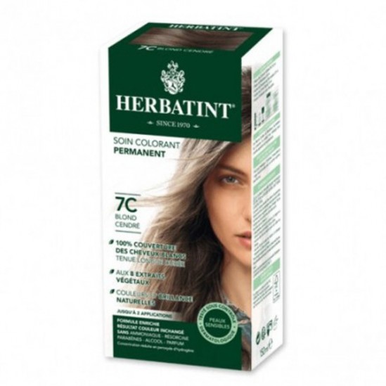 Herbatint gel colorant permanent 7c blond cendre 60ml Herbatint gel colorant permanent 7c blond cendre 60ml