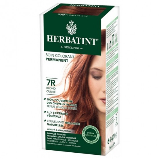 Herbatint gel colorant permanent 7r blond cuivre 60ml Herbatint gel colorant permanent 7r blond cuivre 60ml