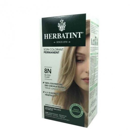 Herbatint gel colorant permanent 8n blond clair 60ml Herbatint gel colorant permanent 8n blond clair 60ml