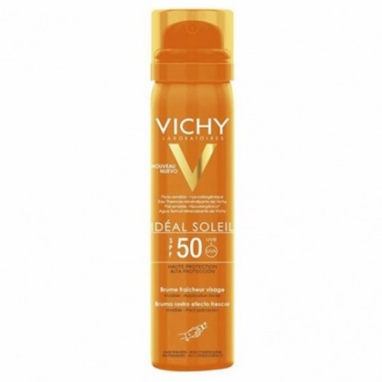 Vichy Ideal soleil brume Ffaîcheur visage SPF 50 crème solaire 75ml Vichy Ideal soleil brume Ffaîcheur visage SPF 50 crème solaire 75ml
