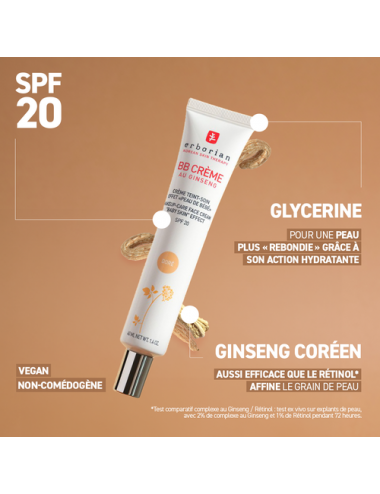Erborian BB Crème au Ginseng Teinte Nude SPF 20 – 40 ml