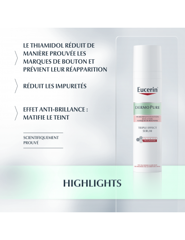 Eucerin DermoPure Sérum Triple Effet Anti-Marques SPF à l'Acide Salicylique – 40 ml
