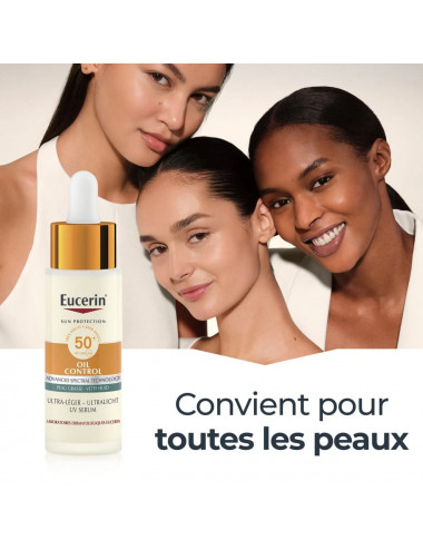 Eucerin Sérum UV Ultra-Léger Sun Oil Control SPF 50+ – 50 ml