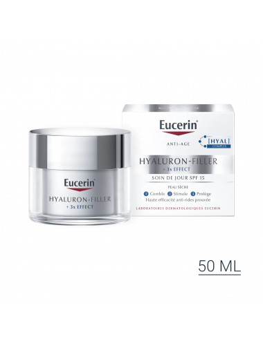 Eucerin HHYALURON-FILLER +3x EFFECT Soin de Jour Peau Sèche SPF 15
