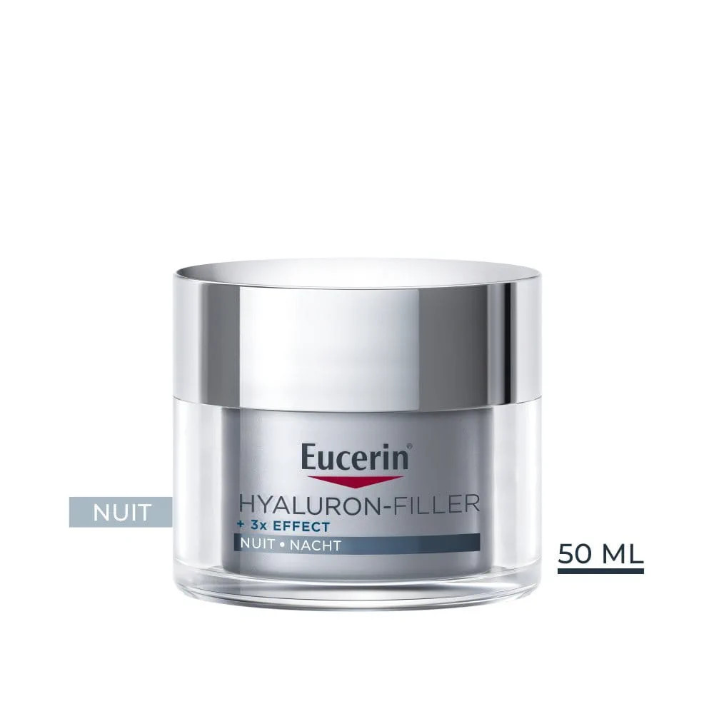 Eucerin Hyaluron-Filler + 3x Effect Soin de Nuit – 50 ml