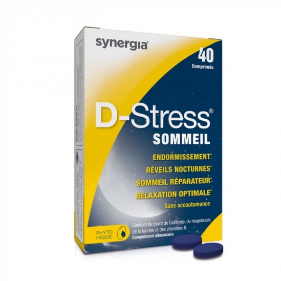 Synergia d-stress sommeil 40 comprimés Synergia d-stress sommeil 40 comprimés
