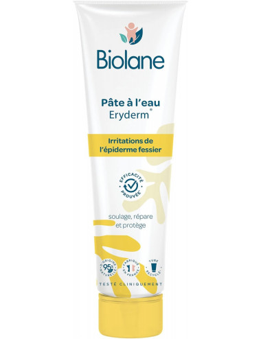 Biolane Pâte à l'Eau Eryderm Soin SOS Érythème Fessier – 75 ml